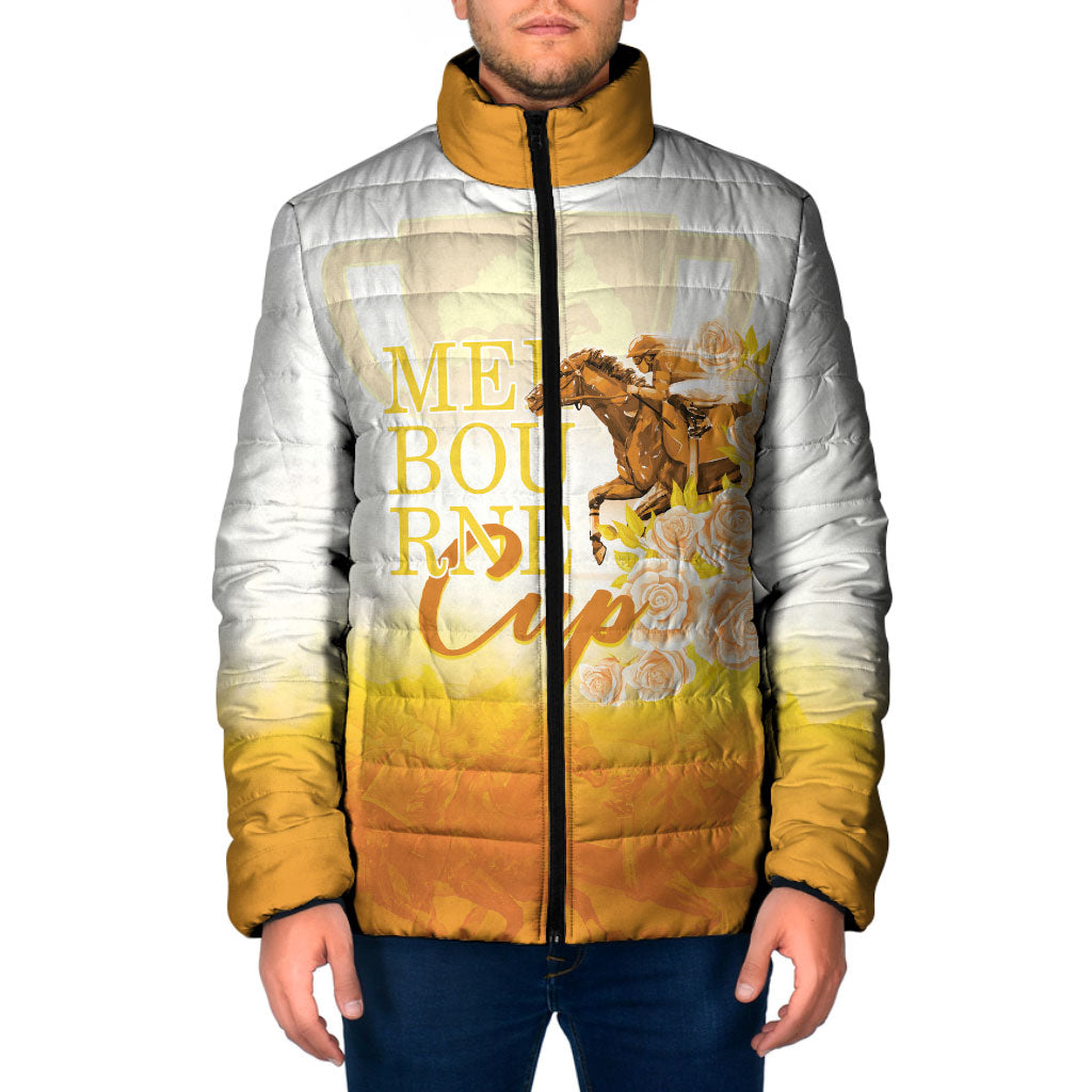 Melbourne Horse Racing Padded Jacket Vintage Floral Equestrian Rider