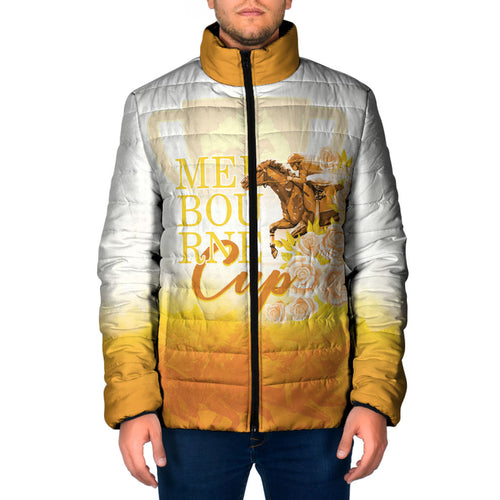 Melbourne Horse Racing Padded Jacket Vintage Floral Equestrian Rider