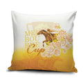 Melbourne Horse Racing Pillow Cover Vintage Floral Equestrian Rider