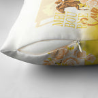 Melbourne Horse Racing Pillow Cover Vintage Floral Equestrian Rider