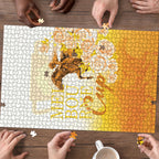 Melbourne Horse Racing Puzzle Vintage Floral Equestrian Rider