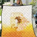 Melbourne Horse Racing Quilt Vintage Floral Equestrian Rider