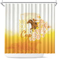 Melbourne Horse Racing Shower Curtain Vintage Floral Equestrian Rider