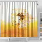 Melbourne Horse Racing Shower Curtain Vintage Floral Equestrian Rider