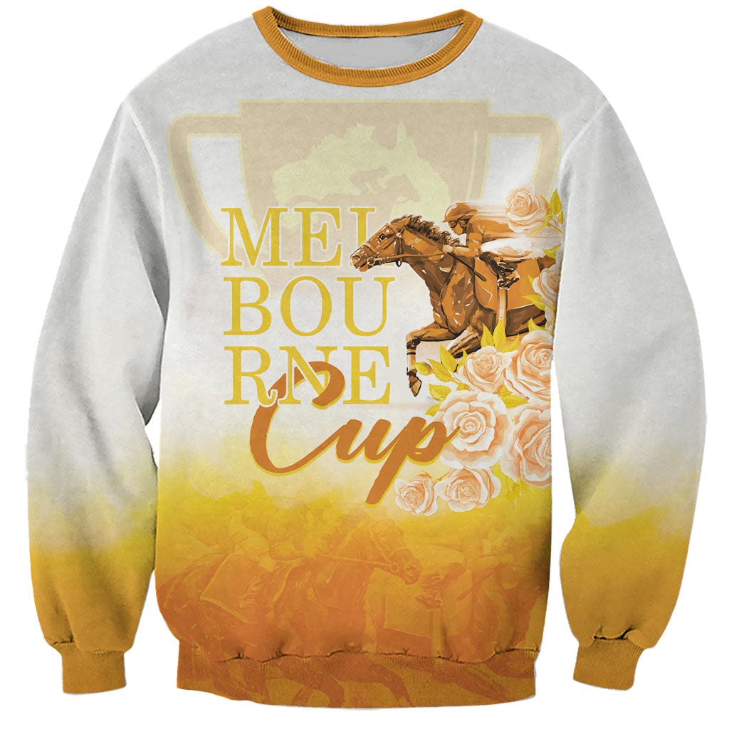 Melbourne Horse Racing Sweatshirt Vintage Floral Equestrian Rider