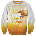 Melbourne Horse Racing Sweatshirt Vintage Floral Equestrian Rider