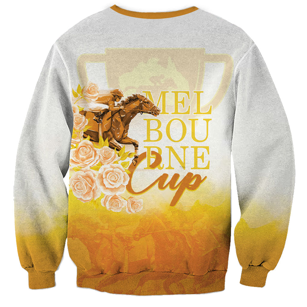 Melbourne Horse Racing Sweatshirt Vintage Floral Equestrian Rider