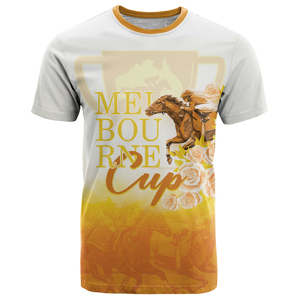 Melbourne Horse Racing T Shirt Vintage Floral Equestrian Rider