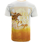 Melbourne Horse Racing T Shirt Vintage Floral Equestrian Rider