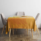 Melbourne Horse Racing Tablecloth Vintage Floral Equestrian Rider