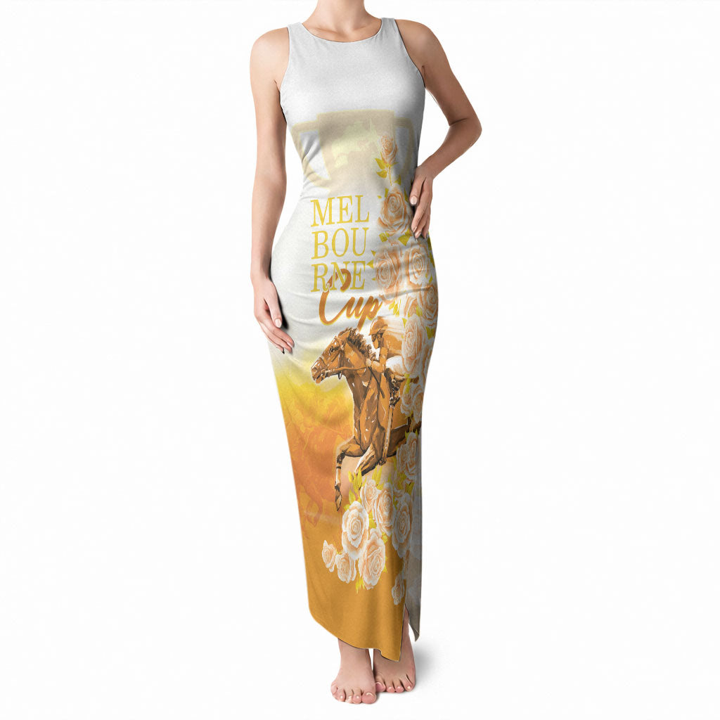Melbourne Horse Racing Tank Maxi Dress Vintage Floral Equestrian Rider