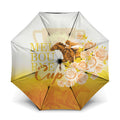 Melbourne Horse Racing Umbrella Vintage Floral Equestrian Rider