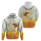 Melbourne Horse Racing Zip Hoodie Vintage Floral Equestrian Rider