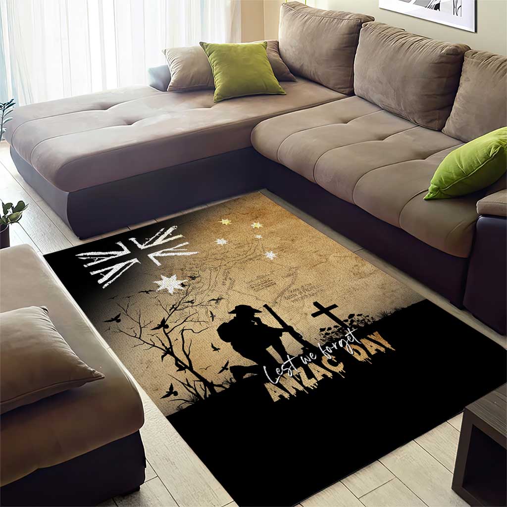 Australia ANZAC Day Area Rug Battle Of Fromelles Lest We Forget