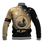 Australia ANZAC Day Baseball Jacket Battle Of Fromelles Lest We Forget