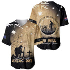 Australia ANZAC Day Baseball Jersey Battle Of Fromelles Lest We Forget