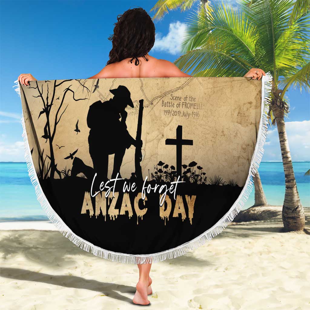 Australia ANZAC Day Beach Blanket Battle Of Fromelles Lest We Forget