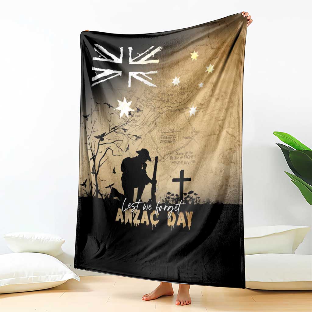 Australia ANZAC Day Blanket Battle Of Fromelles Lest We Forget