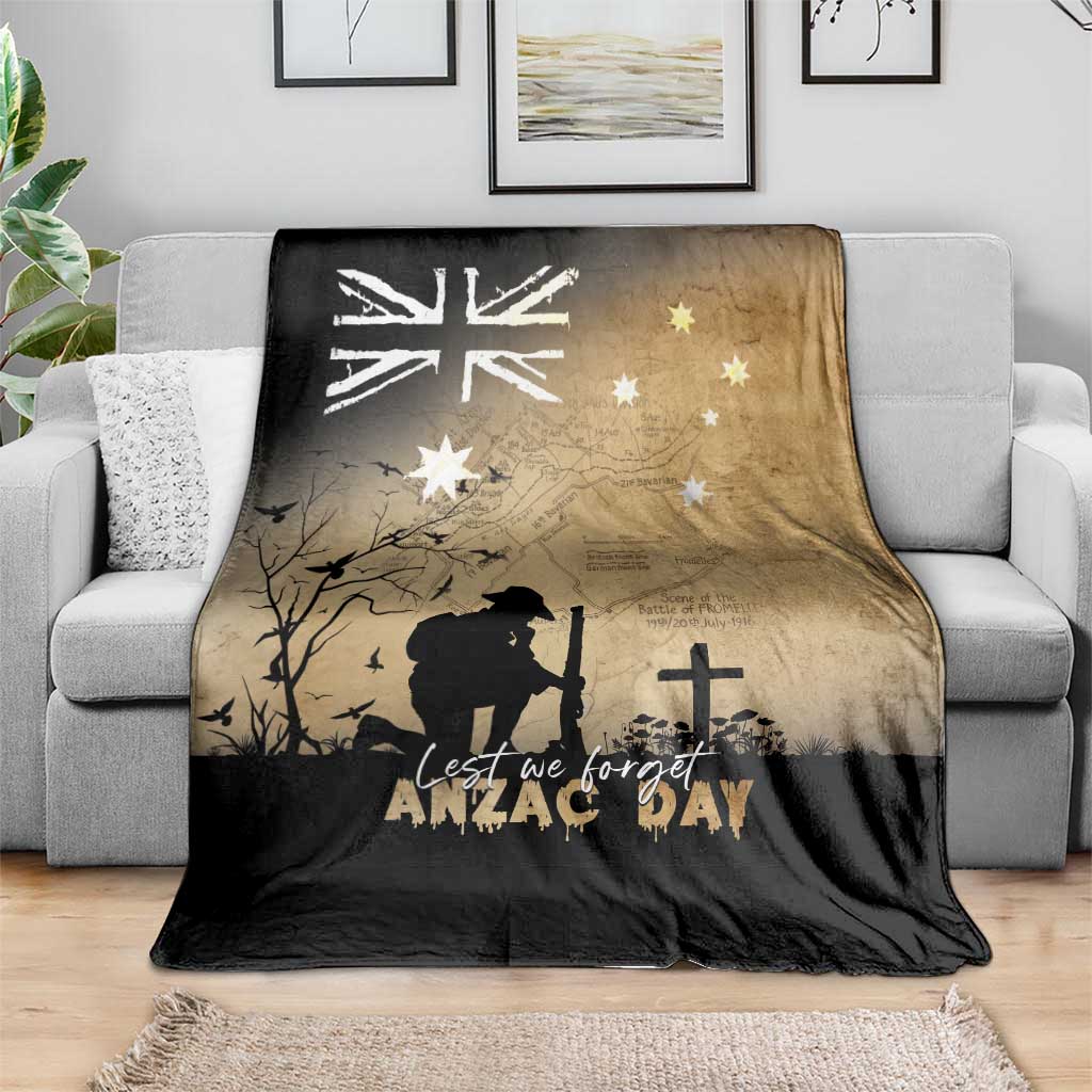 Australia ANZAC Day Blanket Battle Of Fromelles Lest We Forget