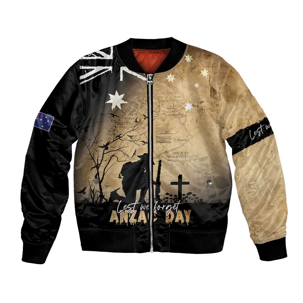 Australia ANZAC Day Bomber Jacket Battle Of Fromelles Lest We Forget
