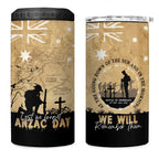 Australia ANZAC Day 4 in 1 Can Cooler Tumbler Battle Of Fromelles Lest We Forget