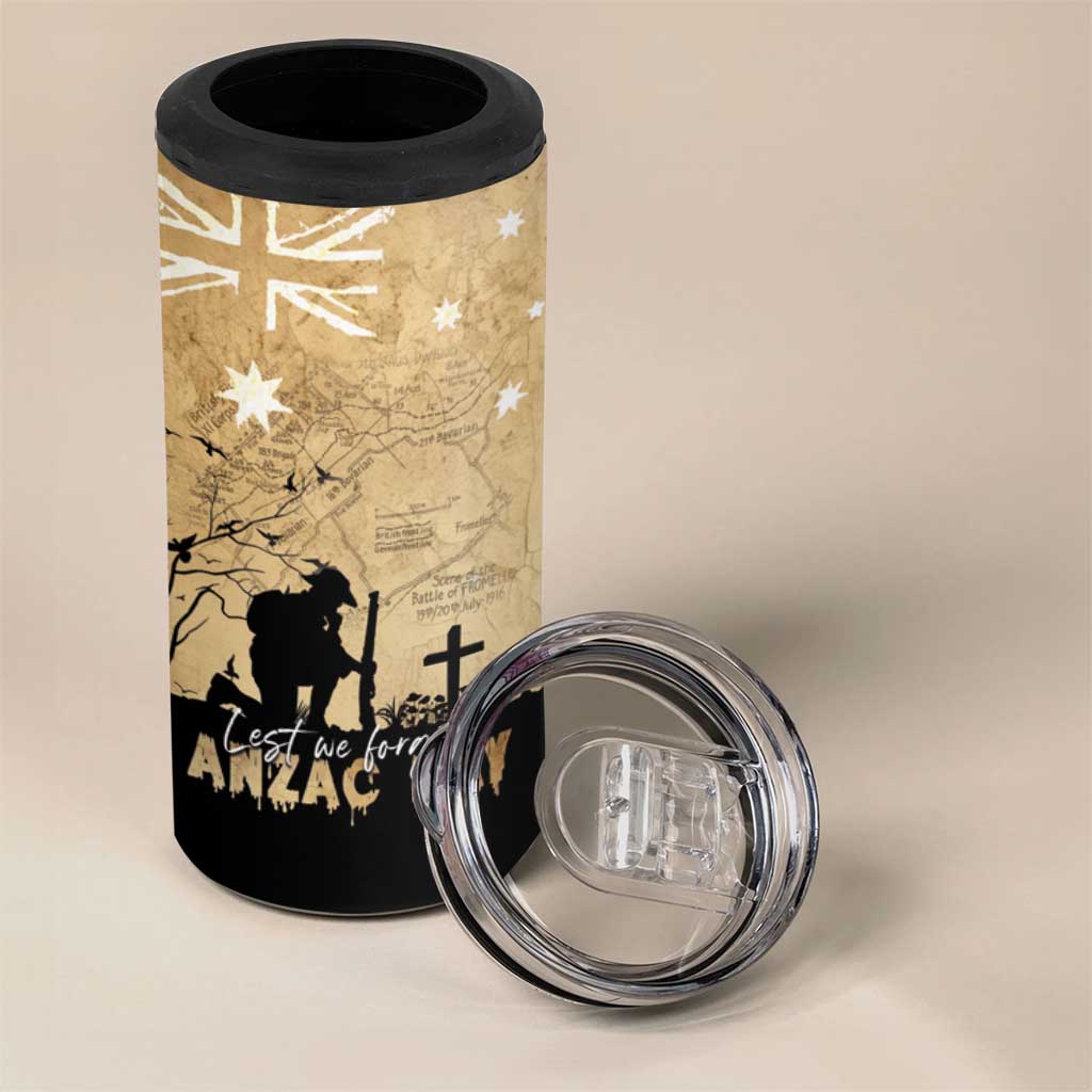 Australia ANZAC Day 4 in 1 Can Cooler Tumbler Battle Of Fromelles Lest We Forget