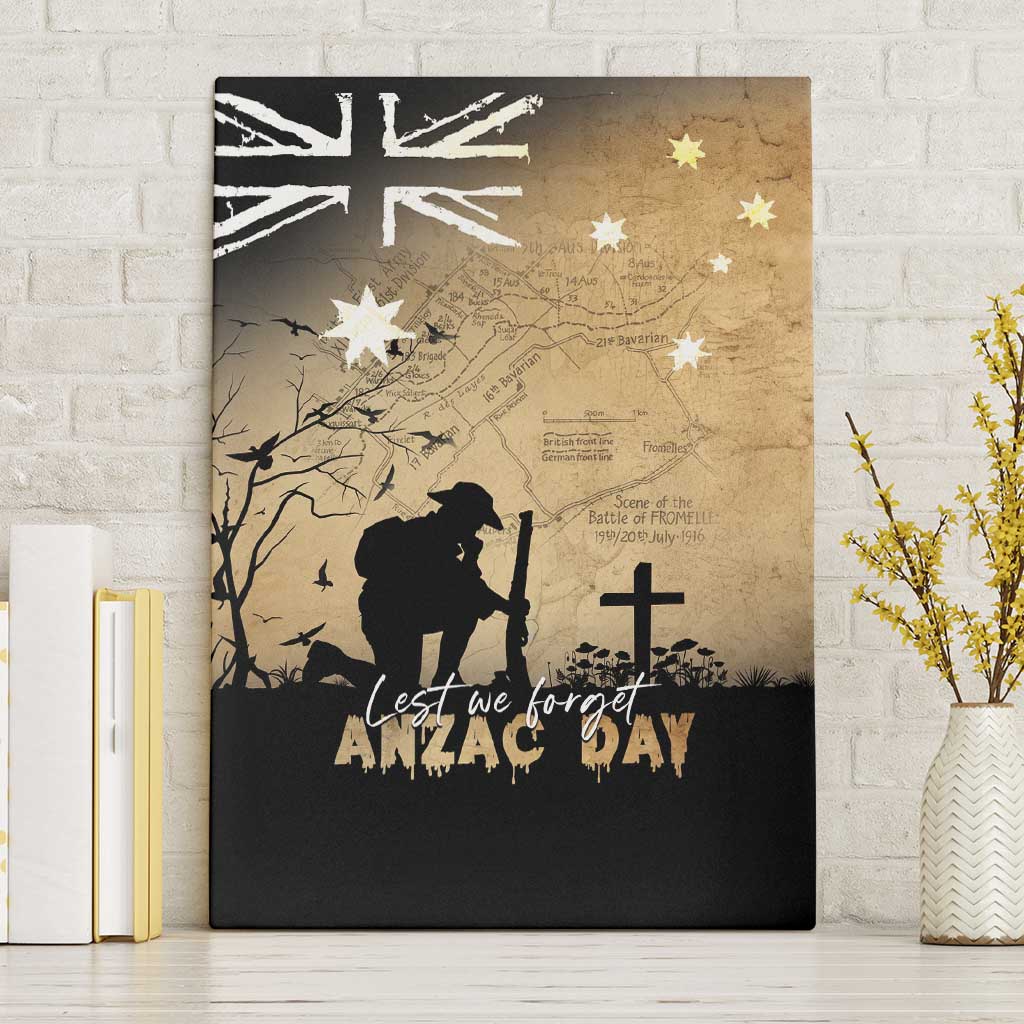 Australia ANZAC Day Canvas Wall Art Battle Of Fromelles Lest We Forget