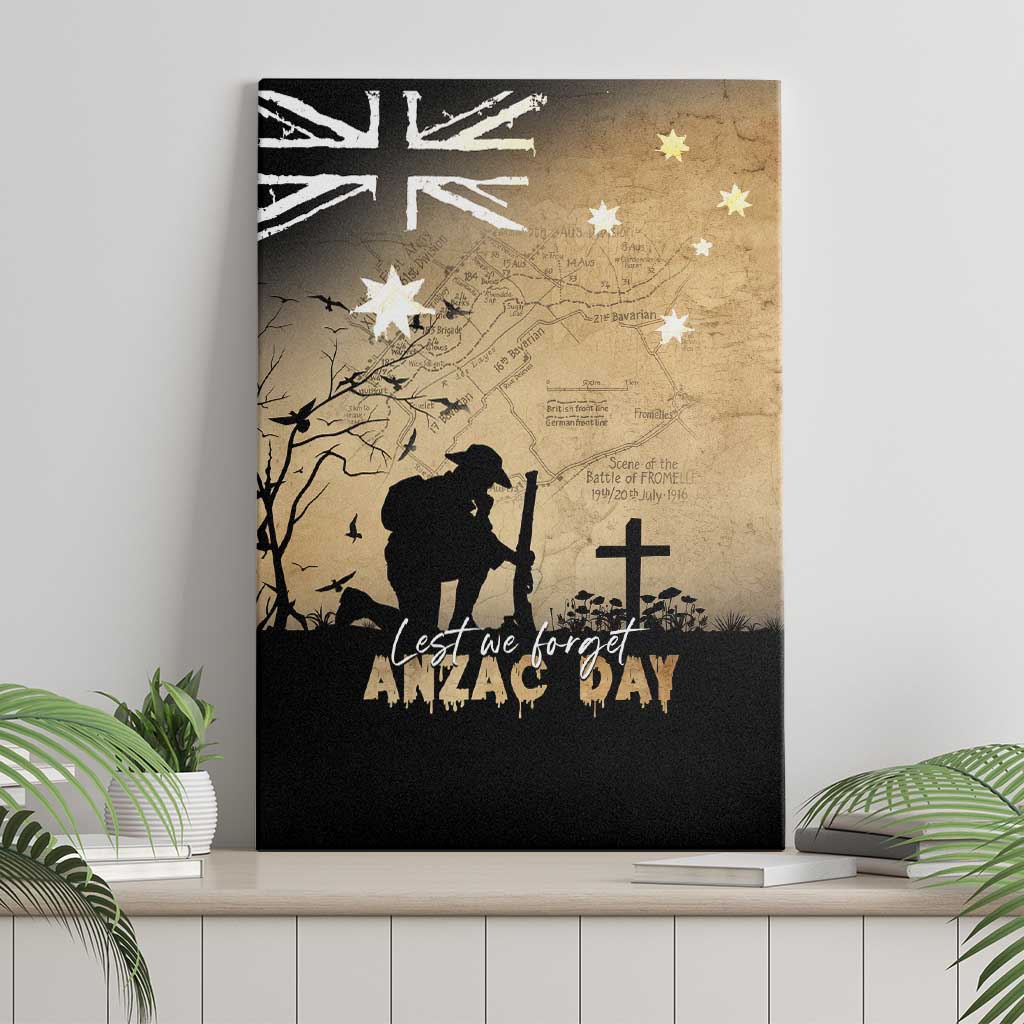 Australia ANZAC Day Canvas Wall Art Battle Of Fromelles Lest We Forget