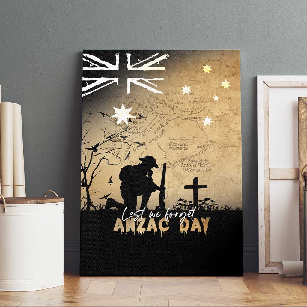 Australia ANZAC Day Canvas Wall Art Battle Of Fromelles Lest We Forget