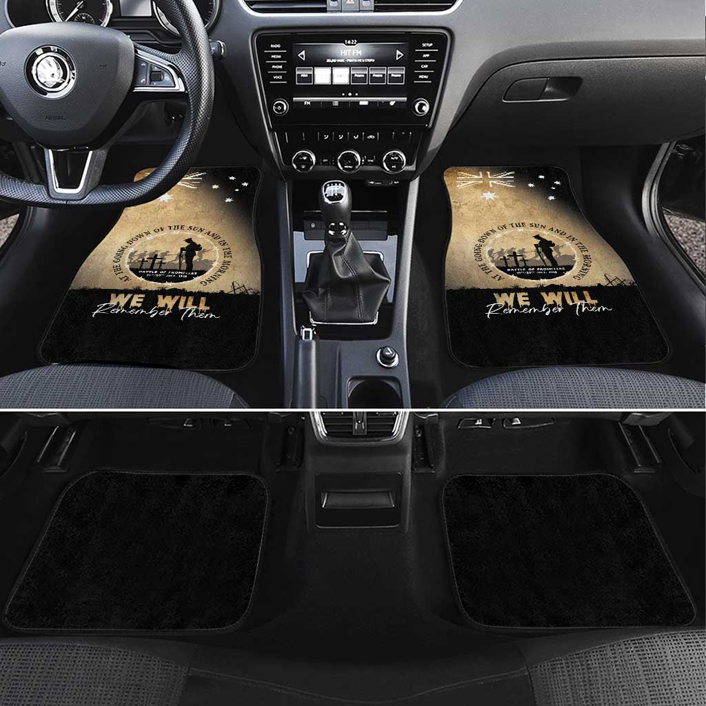 Australia ANZAC Day Car Mats Battle Of Fromelles Lest We Forget