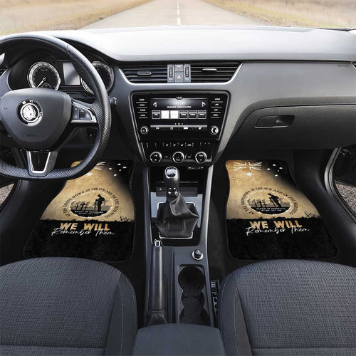 Australia ANZAC Day Car Mats Battle Of Fromelles Lest We Forget