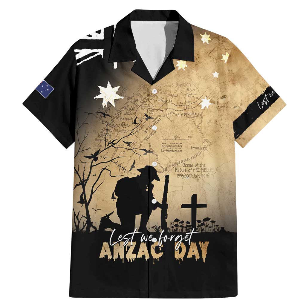 Australia ANZAC Day Family Matching Mermaid Dress and Hawaiian Shirt Battle Of Fromelles Lest We Forget
