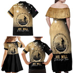 Australia ANZAC Day Family Matching Off Shoulder Maxi Dress and Hawaiian Shirt Battle Of Fromelles Lest We Forget