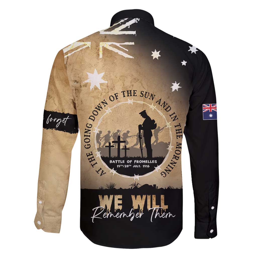Australia ANZAC Day Family Matching Off Shoulder Maxi Dress and Hawaiian Shirt Battle Of Fromelles Lest We Forget