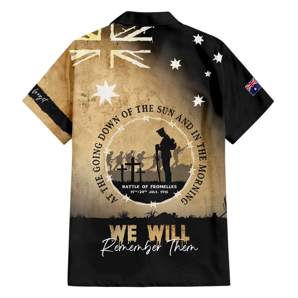 Australia ANZAC Day Family Matching Summer Maxi Dress and Hawaiian Shirt Battle Of Fromelles Lest We Forget
