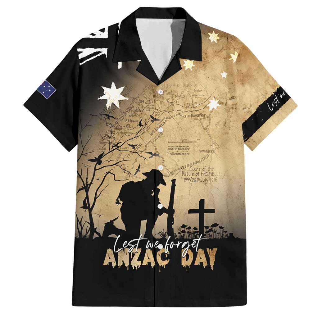 Australia ANZAC Day Family Matching Tank Maxi Dress and Hawaiian Shirt Battle Of Fromelles Lest We Forget
