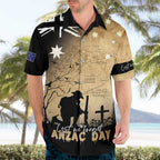 Australia ANZAC Day Hawaiian Shirt Battle Of Fromelles Lest We Forget