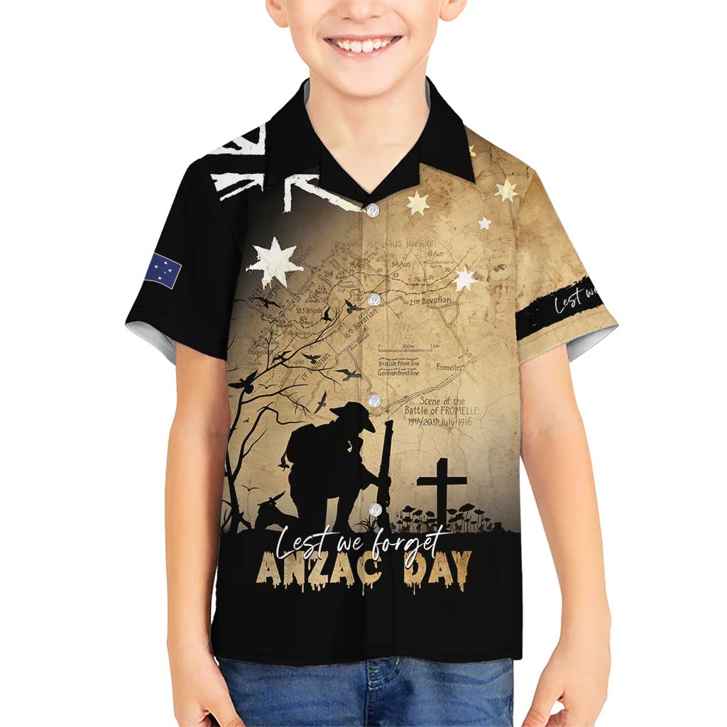 Australia ANZAC Day Hawaiian Shirt Battle Of Fromelles Lest We Forget