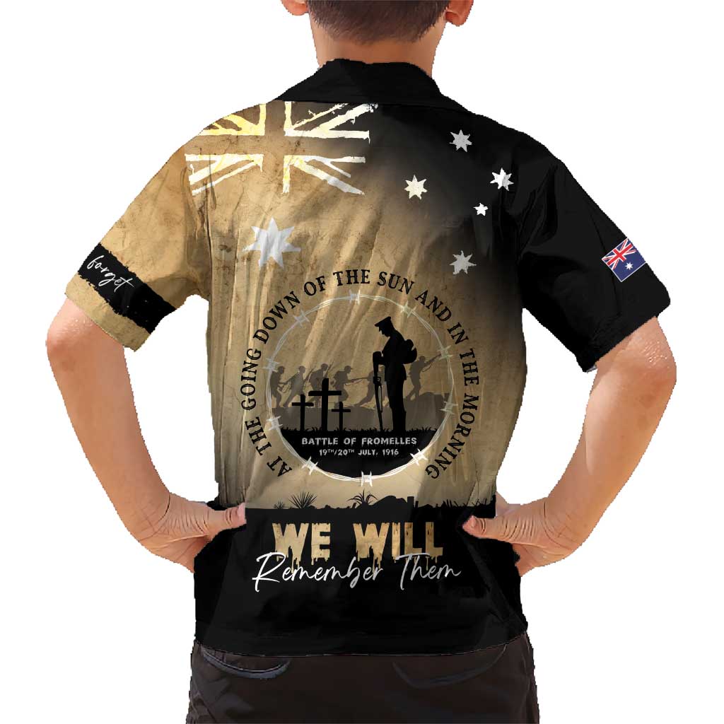 Australia ANZAC Day Hawaiian Shirt Battle Of Fromelles Lest We Forget