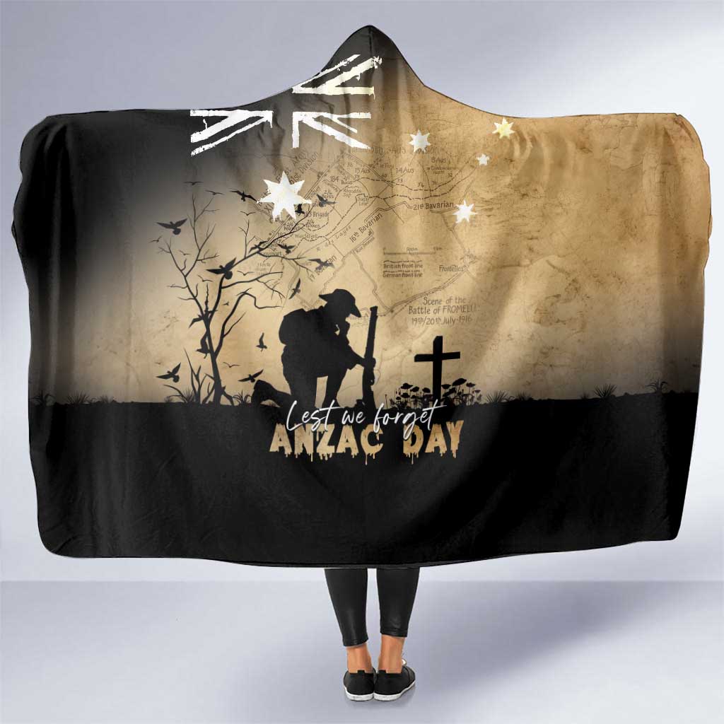 Australia ANZAC Day Hooded Blanket Battle Of Fromelles Lest We Forget