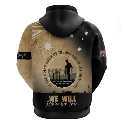 Australia ANZAC Day Hoodie Battle Of Fromelles Lest We Forget