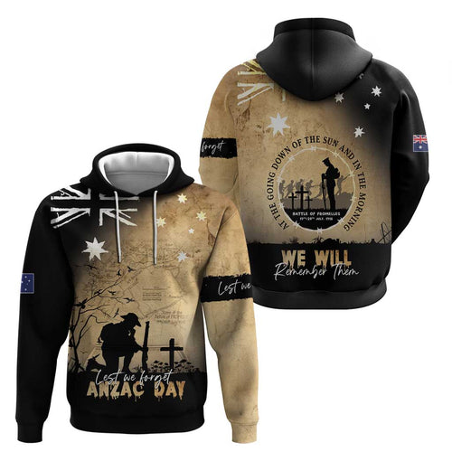 Australia ANZAC Day Hoodie Battle Of Fromelles Lest We Forget