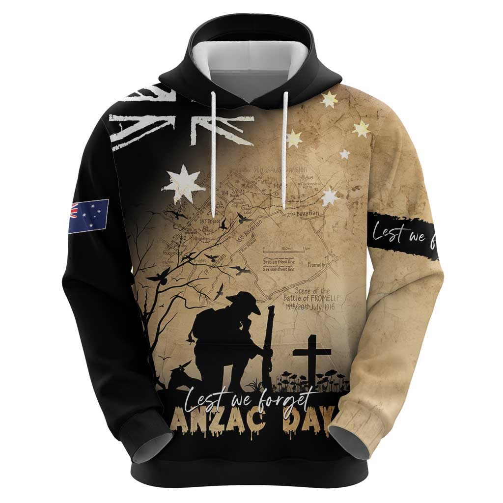 Australia ANZAC Day Hoodie Battle Of Fromelles Lest We Forget