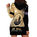 Australia ANZAC Day Hoodie Dress Battle Of Fromelles Lest We Forget