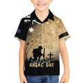 Australia ANZAC Day Kid Hawaiian Shirt Battle Of Fromelles Lest We Forget