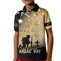 Australia ANZAC Day Kid Polo Shirt Battle Of Fromelles Lest We Forget