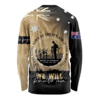 Australia ANZAC Day Long Sleeve Shirt Battle Of Fromelles Lest We Forget