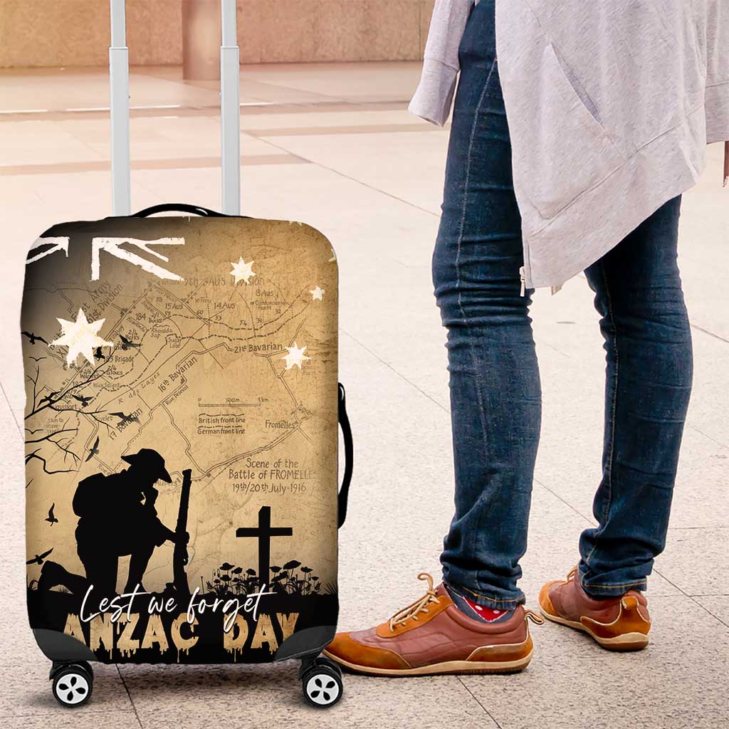 Australia ANZAC Day Luggage Cover Battle Of Fromelles Lest We Forget