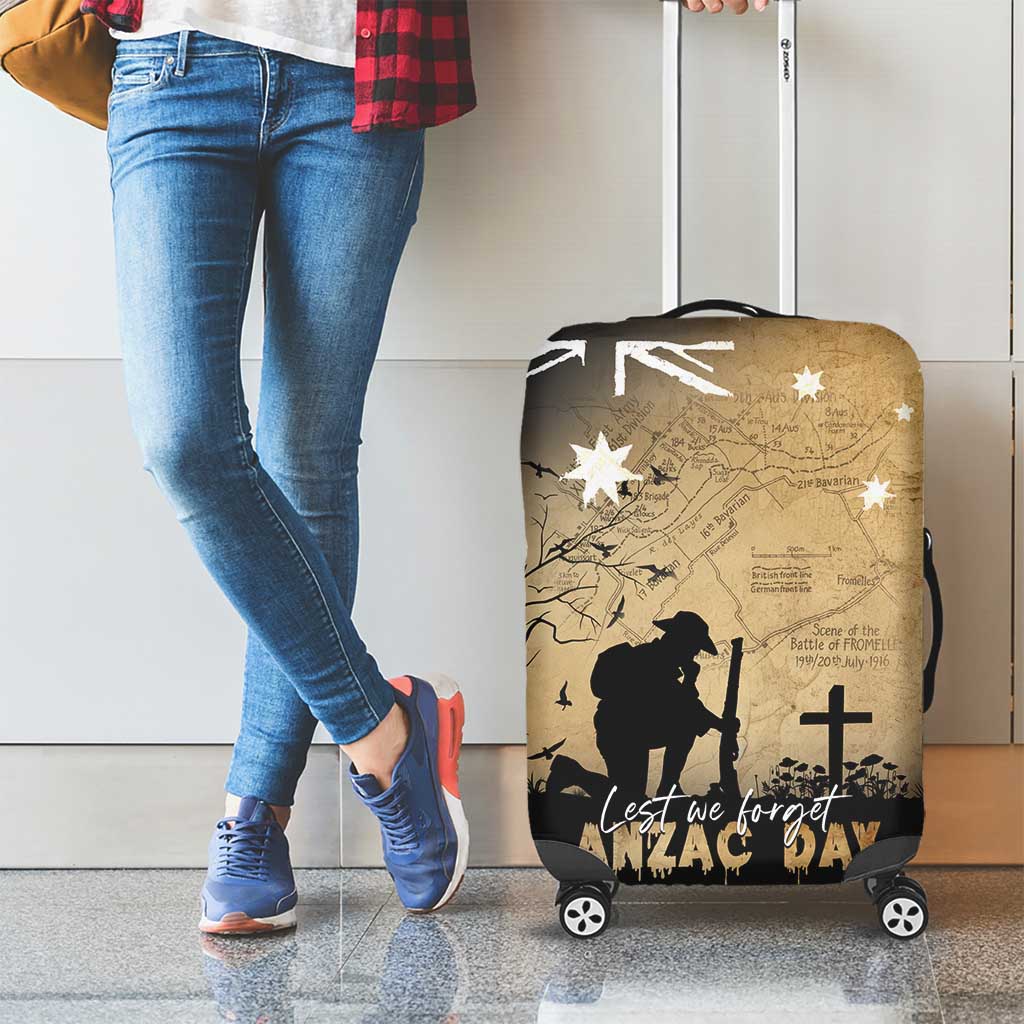 Australia ANZAC Day Luggage Cover Battle Of Fromelles Lest We Forget