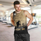 Australia ANZAC Day Men Tank Top Battle Of Fromelles Lest We Forget